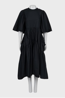Black dress with open back