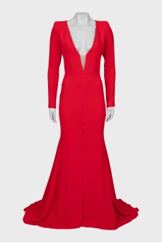 Maxi dress with open back