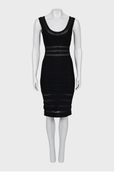 Bodycon dress with a deep neckline