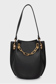 Dune Bucket Bag with gold chain