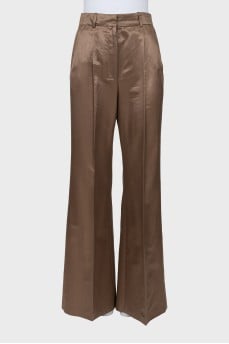 Brown palazzo pants