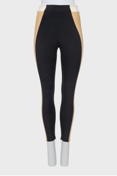 Slim-fit trousers with raised seams