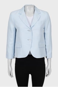 Light blue straight cut jacket