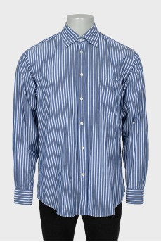 Men's two-tone striped shirt