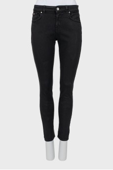Джинсы skinny fit черного цвета