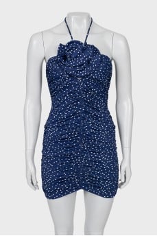 Bodycon dress with draping