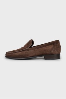 Men's insulated suede loafers