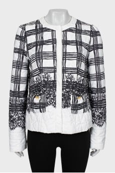 Quilted jacket with patch pockets