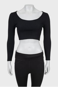 Long sleeve crop top