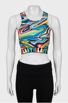 Sports top in a combination of colors