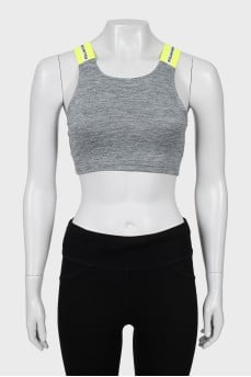Sports top with contrast straps