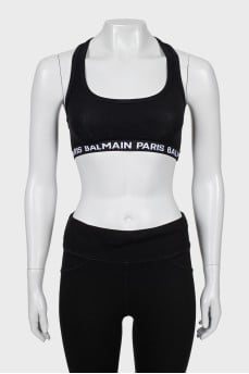 Sports top with logo