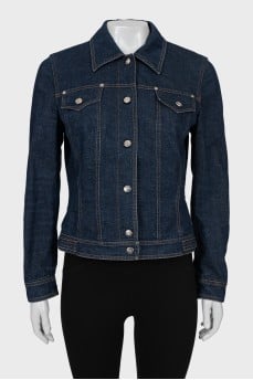 Denim jacket with buttons