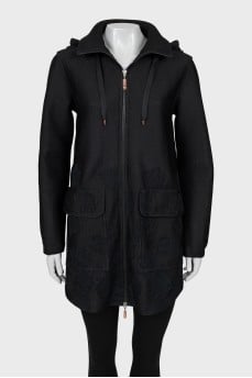 Long jacket with perforation