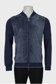Men's silk cardigan