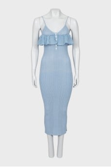 Bodycon midi dress with straps