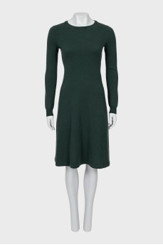 Green cashmere dress