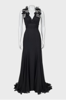 Silk maxi dress