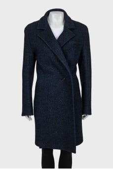 Single-breasted coat with pockets