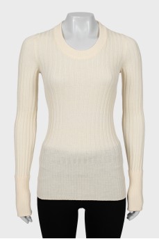 Beige jumper with tag
