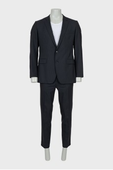 Men's pinstripe wool suit