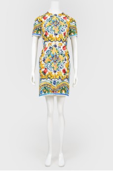 Dress in an abstract print