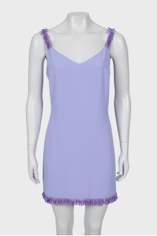 Purple dress decorated with sequins