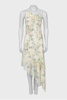 Floral print spaghetti strap dress
