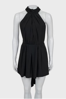 Black jumpsuit with open back
