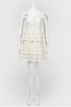 White lace dress