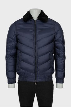 Men's jacket with detachable collar
