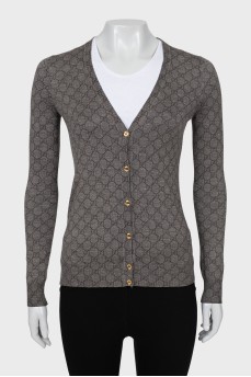 Cardigan in signature print