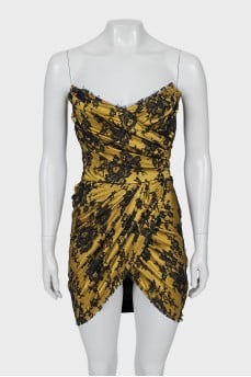 Vintage dress decorated with lace