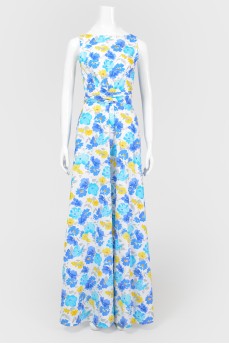 Maxi dress in a flower print