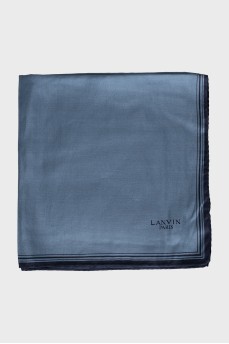 Blue silk scarf