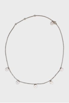 White gold necklace
