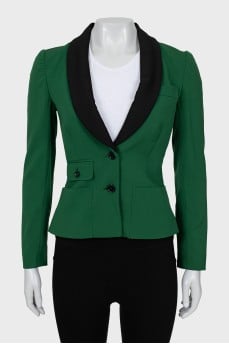 Green wool jacket