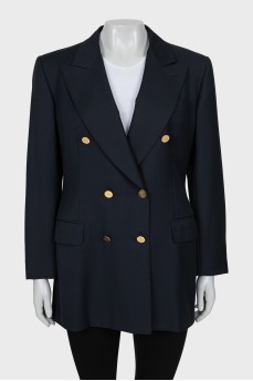 Double-breasted wool jacket