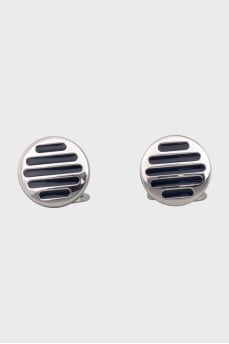 Men's Silver Cufflinks with Folding Clasp
