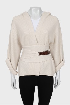 Cashmere fitted cardigan