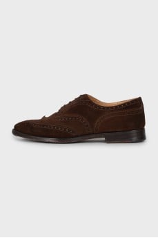 Men's Suede Perforated Brogues