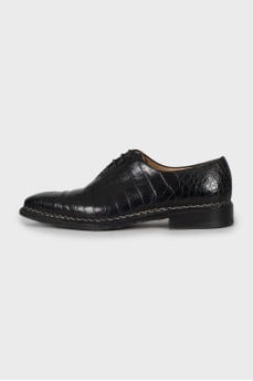 Men's embossed oxfords