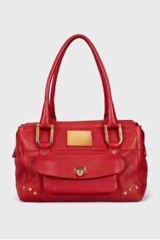 Caroline Happy Diamond leather bag