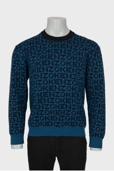 Men's sweater with signature print