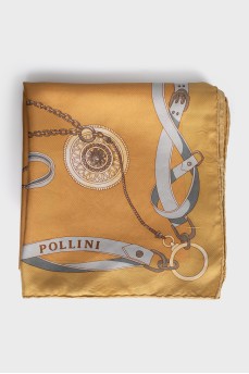 Silk scarf with print