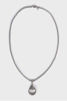 Silver Horsebit Pendant