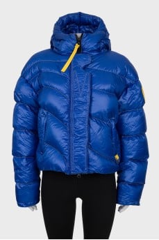Double-sided cropped down jacket