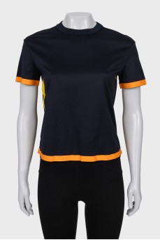 T-shirt with contrasting trim