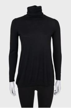 Black wool golf