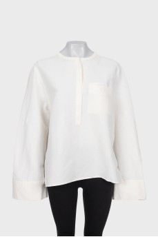 Oversized shirt in white